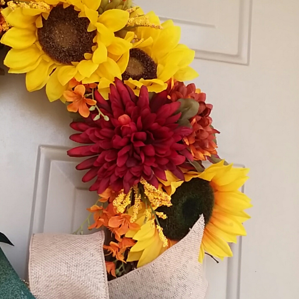 Sunflower Wreath by Wreathy Wonders - Picture 6 of 6